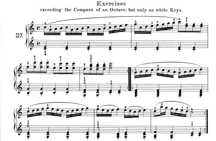 Practica de velocidad y destreza en piano cl&aacute;sico