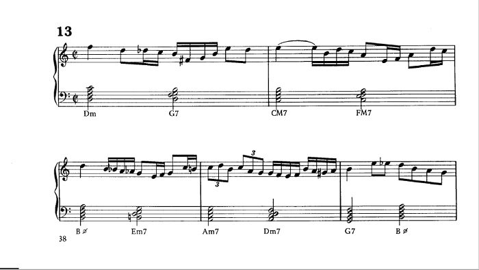 Intervalos de jazz piano b&aacute;sico