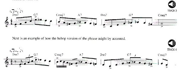 Acentos de Bebop jazz
