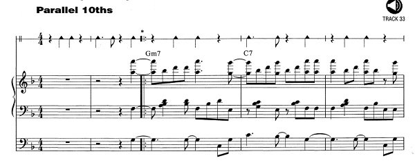 piano salsa d&eacute;cimas paralelas
