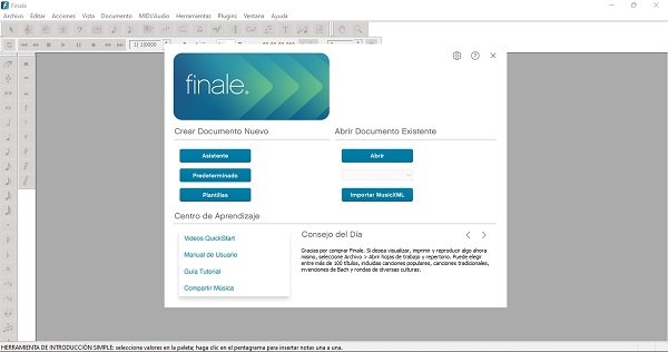 crear documento en finale
