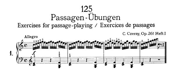 Ejercicios b&aacute;sicos en piano