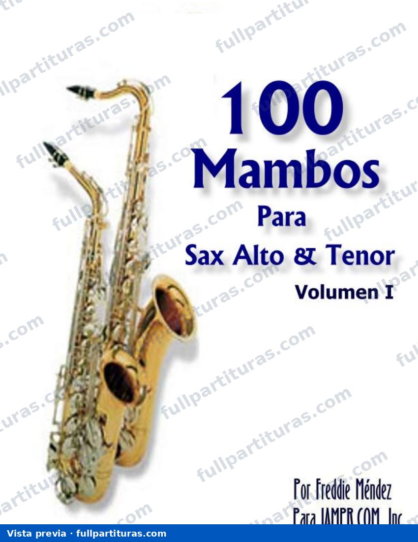 100 mambos para Sax Alto y Tenor — preview