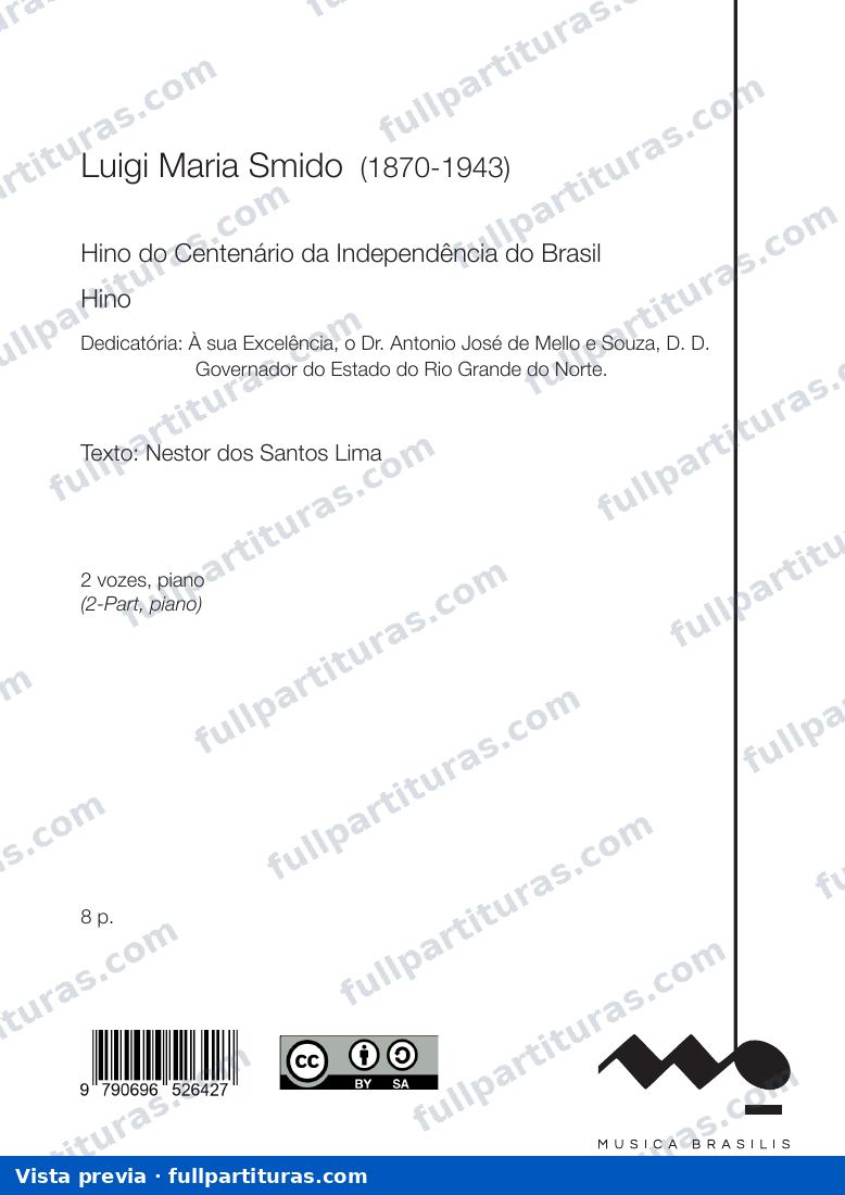 Hino do Centenário da Independência do Brasil — vista previa