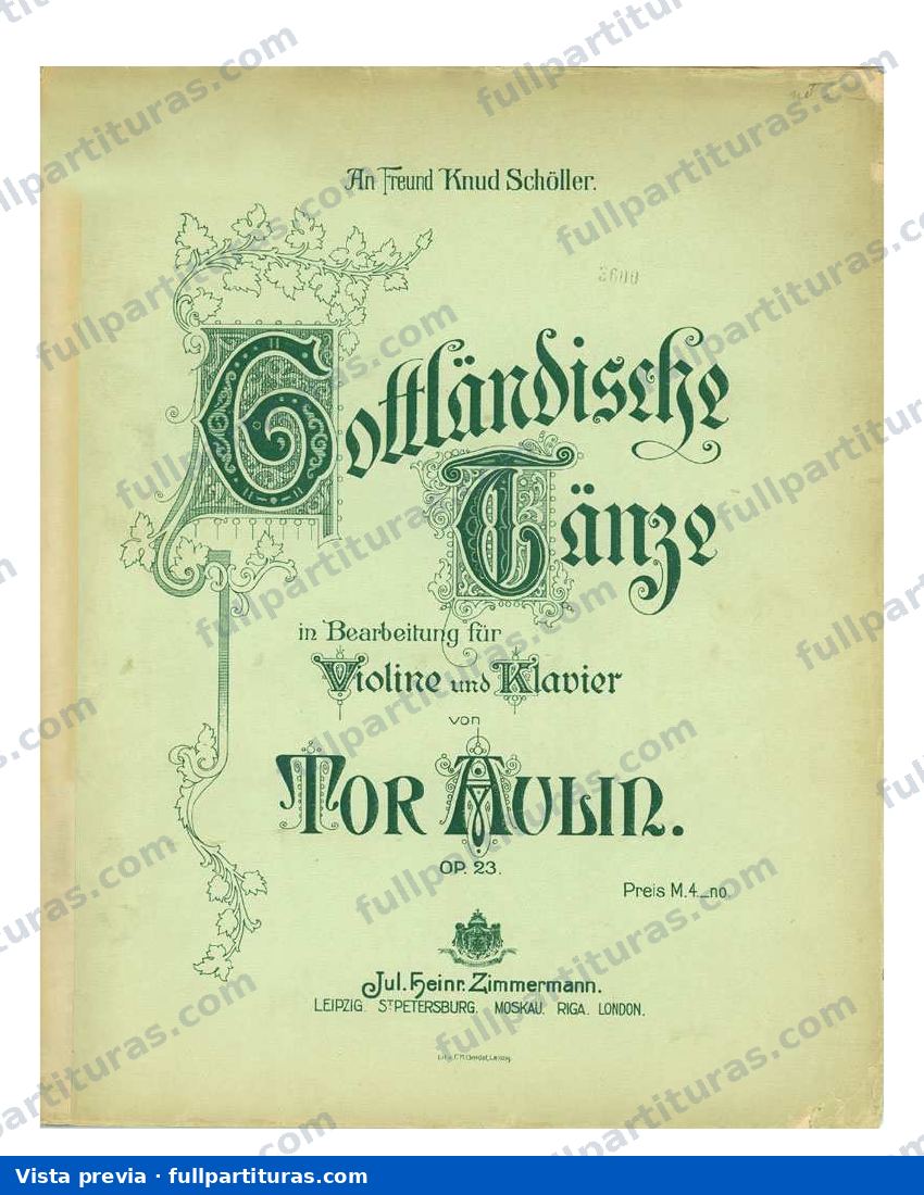 GotlÃ¤ndska danser, Op.23 — preview
