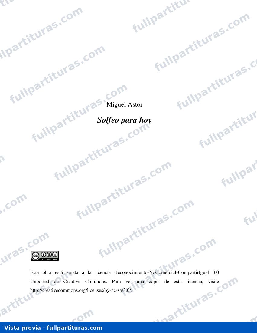 Solfeo para hoy Libro completo — preview