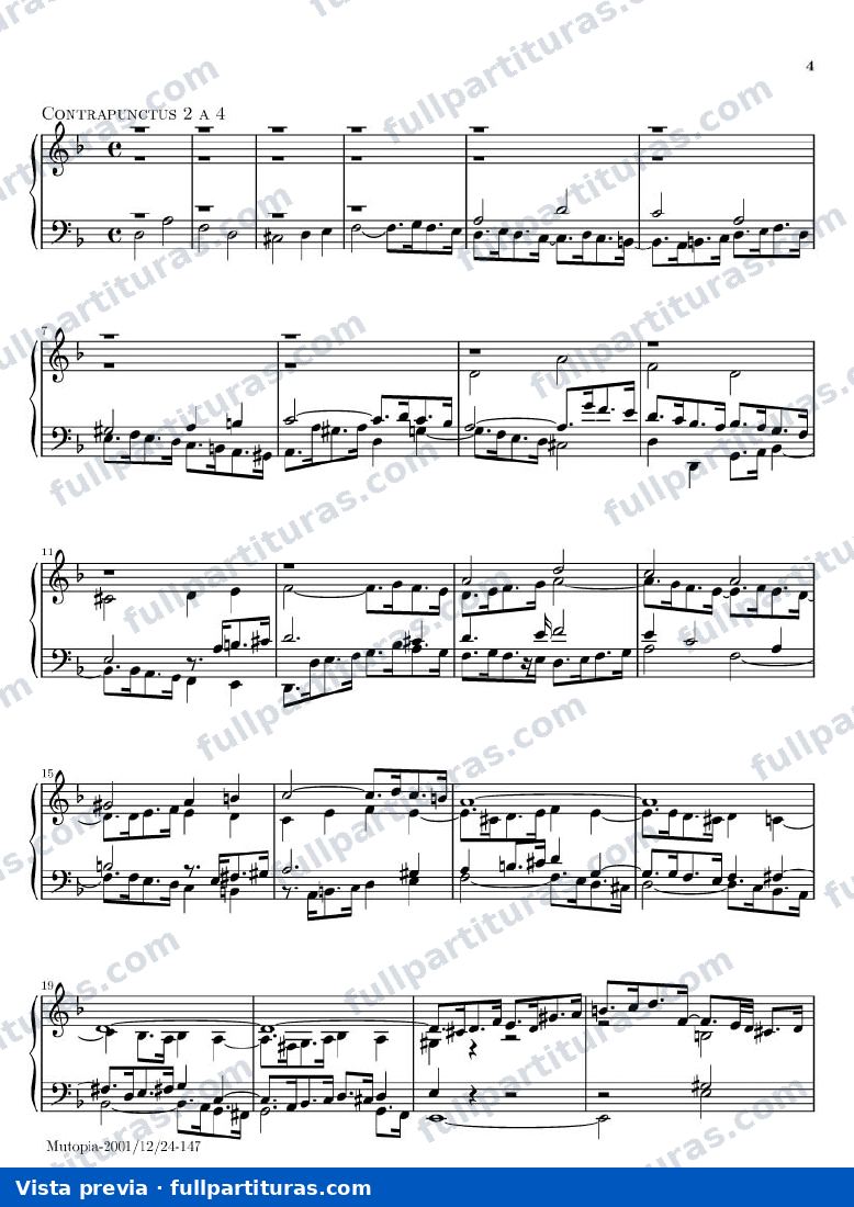 Contrapunto 2 a 4 — preview