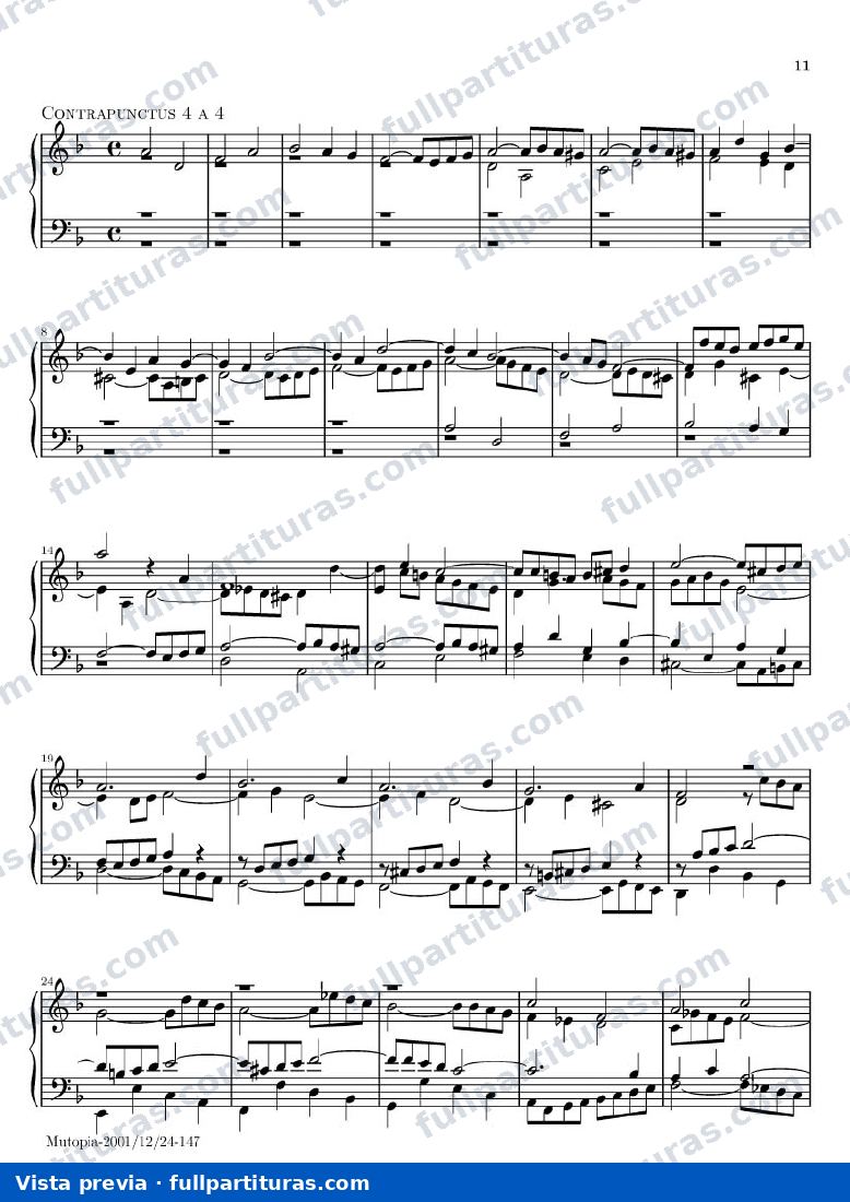 Contrapunto 4 a 4 — preview