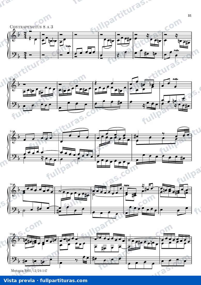 Contrapunto 8 a 3 — preview