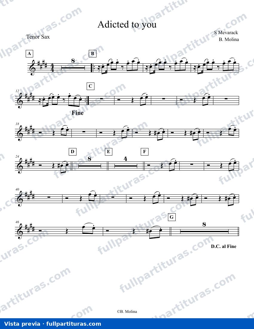Addicted to you — vista previa