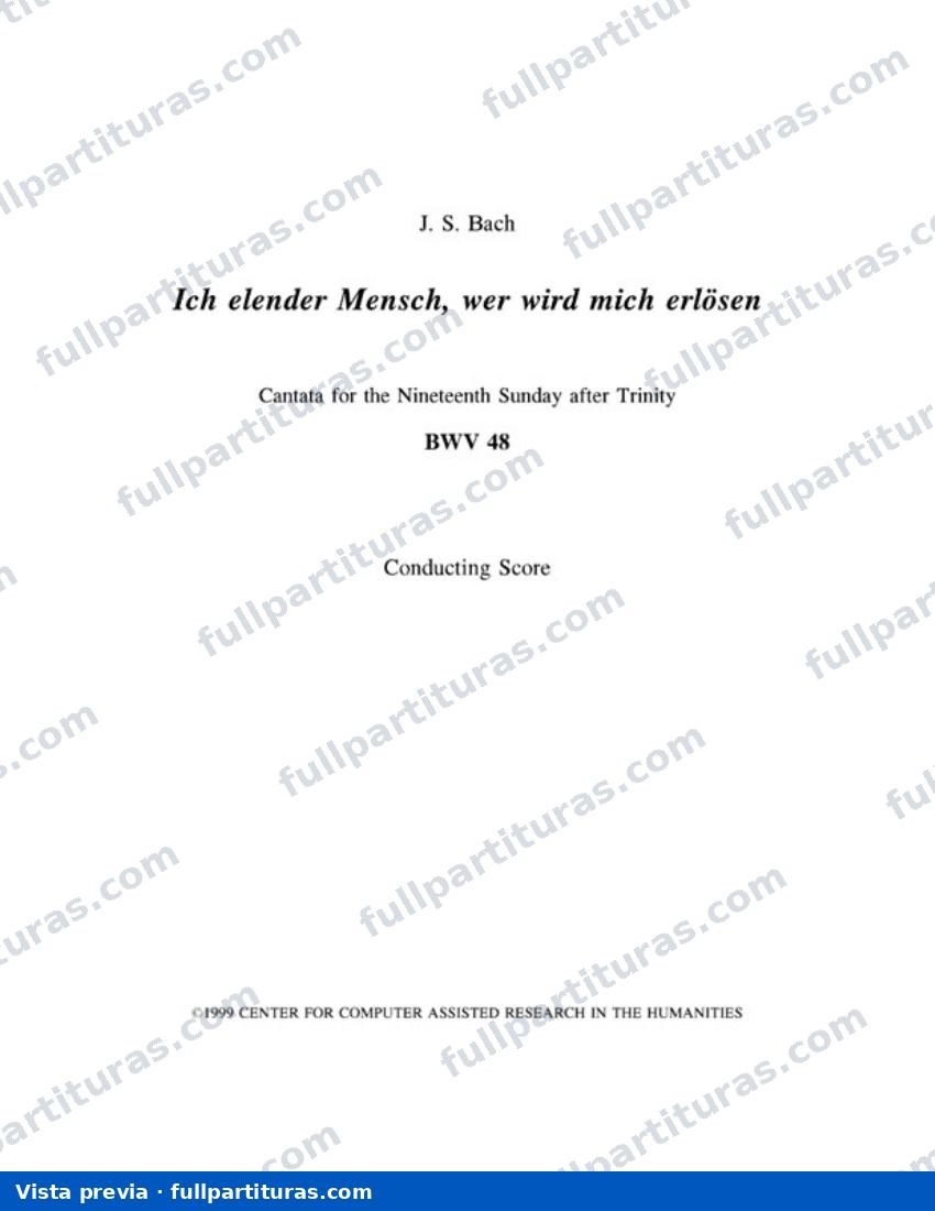 Ich elender Mensch, wer wird mich erloesen — preview