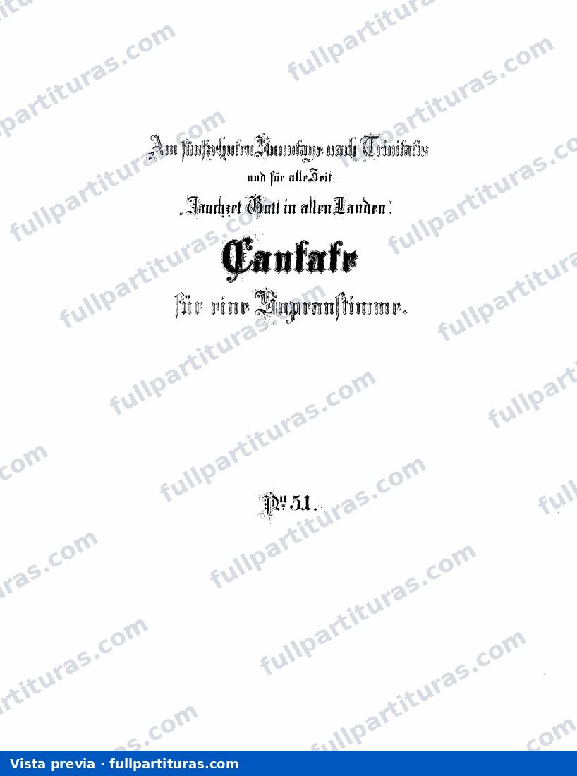 Jauchzet Gott in allen Landen! — preview