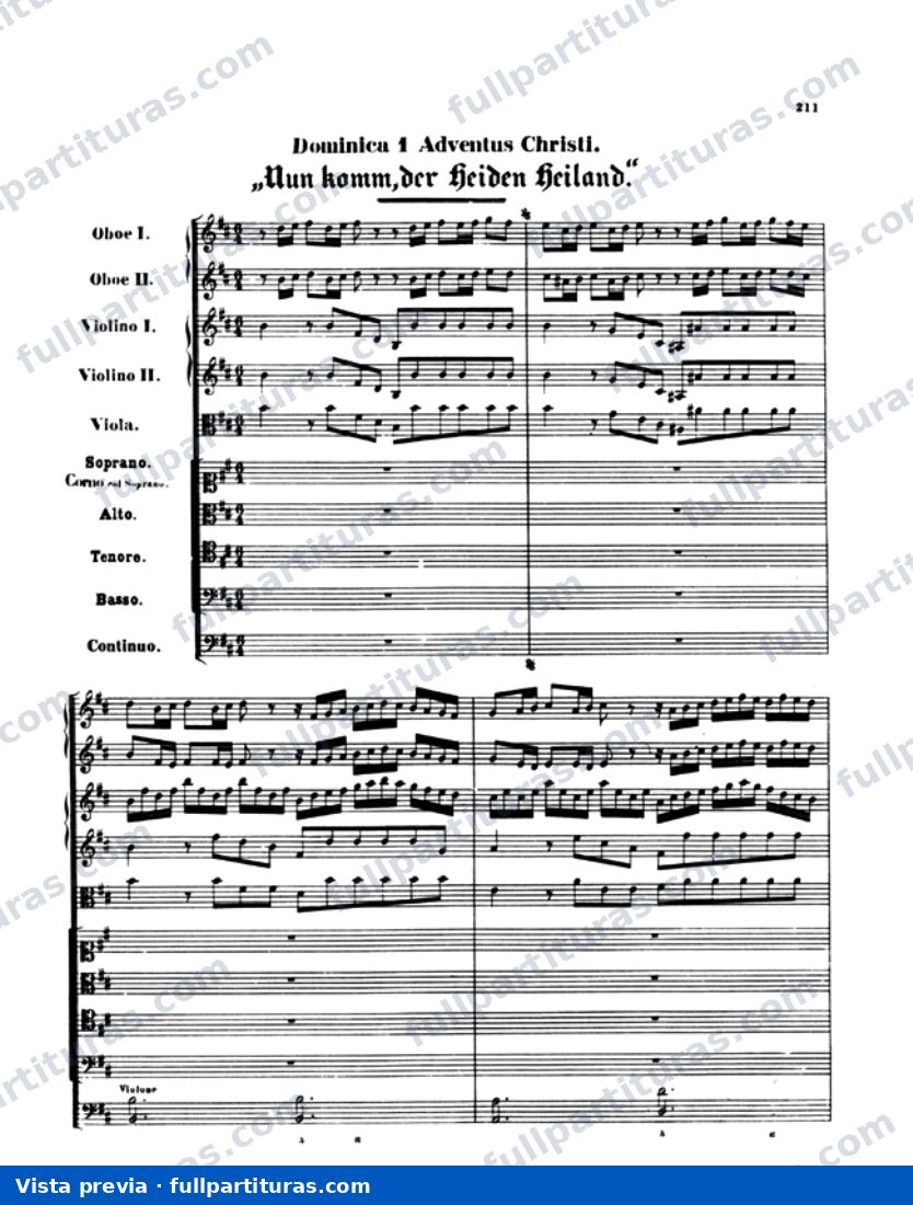 Nun komm, der Heiden Heiland — preview