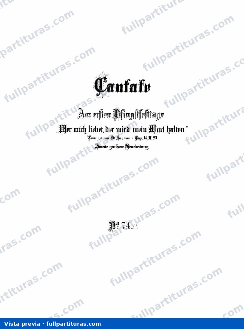 Wer mich liebet, der wird mein Wort halten — preview