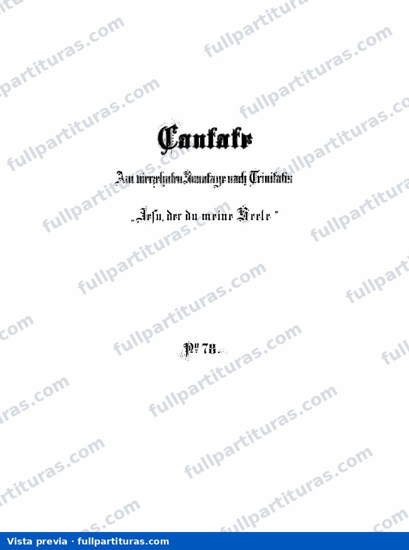 Jesu, der du meine Seele — preview