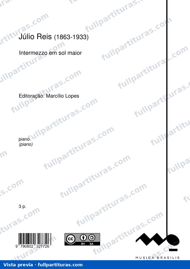 Intermezzo em sol maior — preview