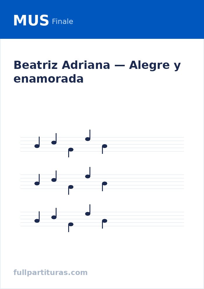 Alegre y enamorada — Vorschau