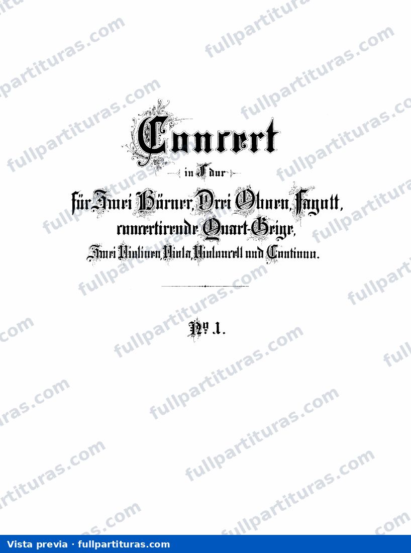 Concierto No. 1 in F Major — preview