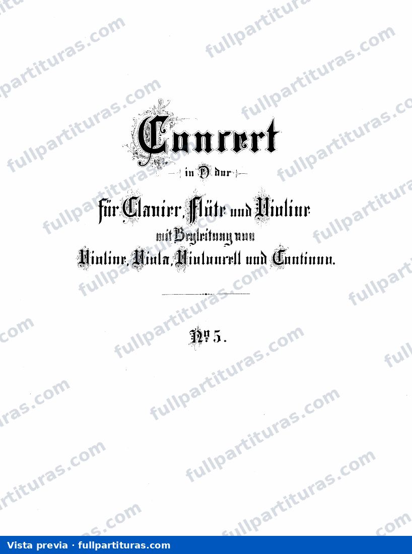 Concierto No. 5 in D Major — preview