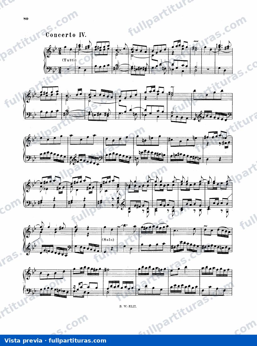 Arreglo de conciertos de otros autores: Concerto in G minor, BWV 975 — preview
