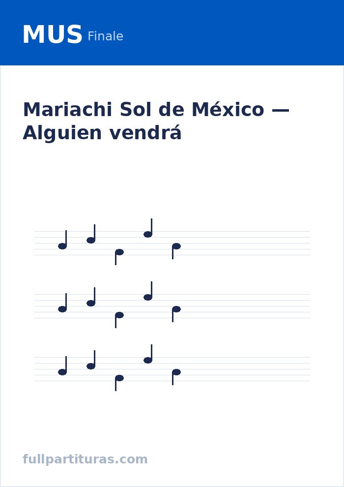 Alguien vendrá — preview