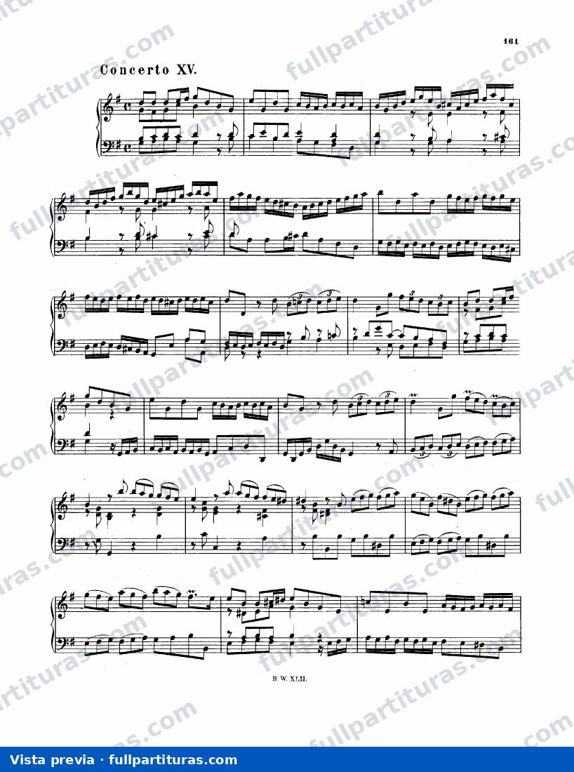 Concerto in G major, BWV 986 — preview