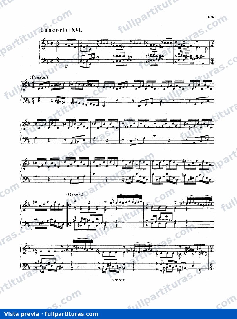 Concerto in D minor, BWV 987 — preview