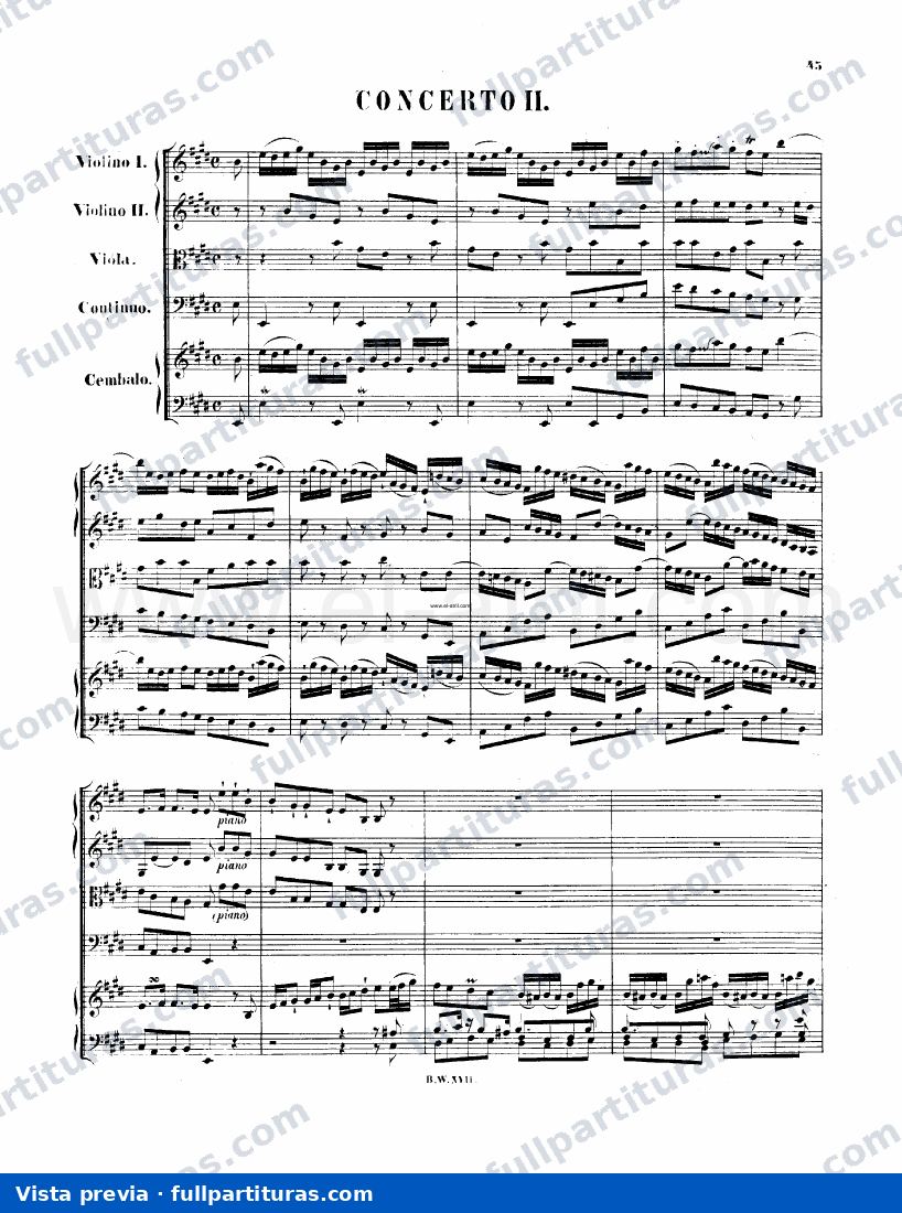 Conciertos para Clave: Concierto para clave Nº 2 — preview