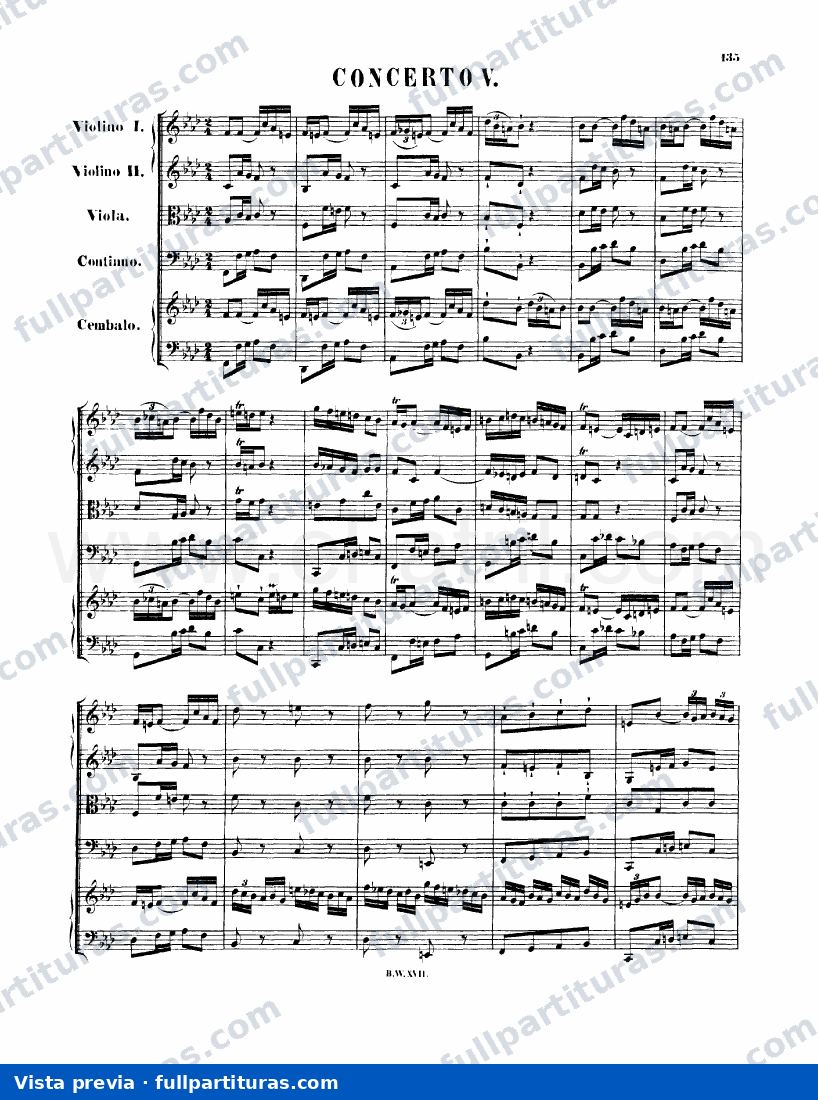 Conciertos para Clave: Concierto para clave Nº 5 — preview
