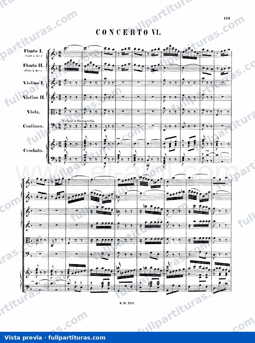Conciertos para Clave: Concierto para clave Nº 6 — preview