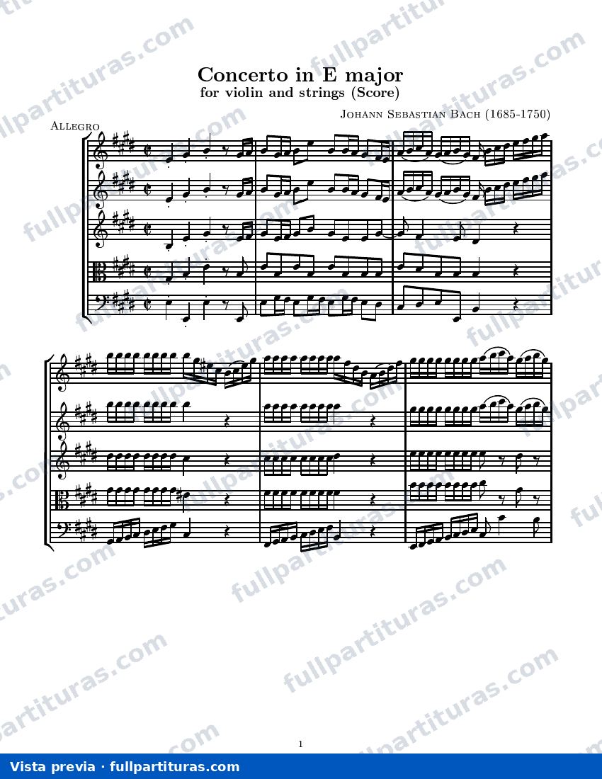 Partitura completa — preview