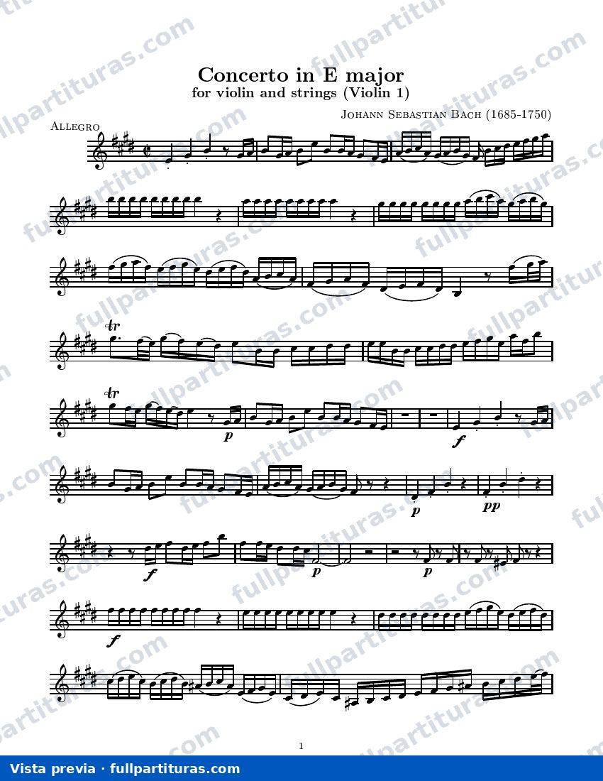 Violín 1º — preview
