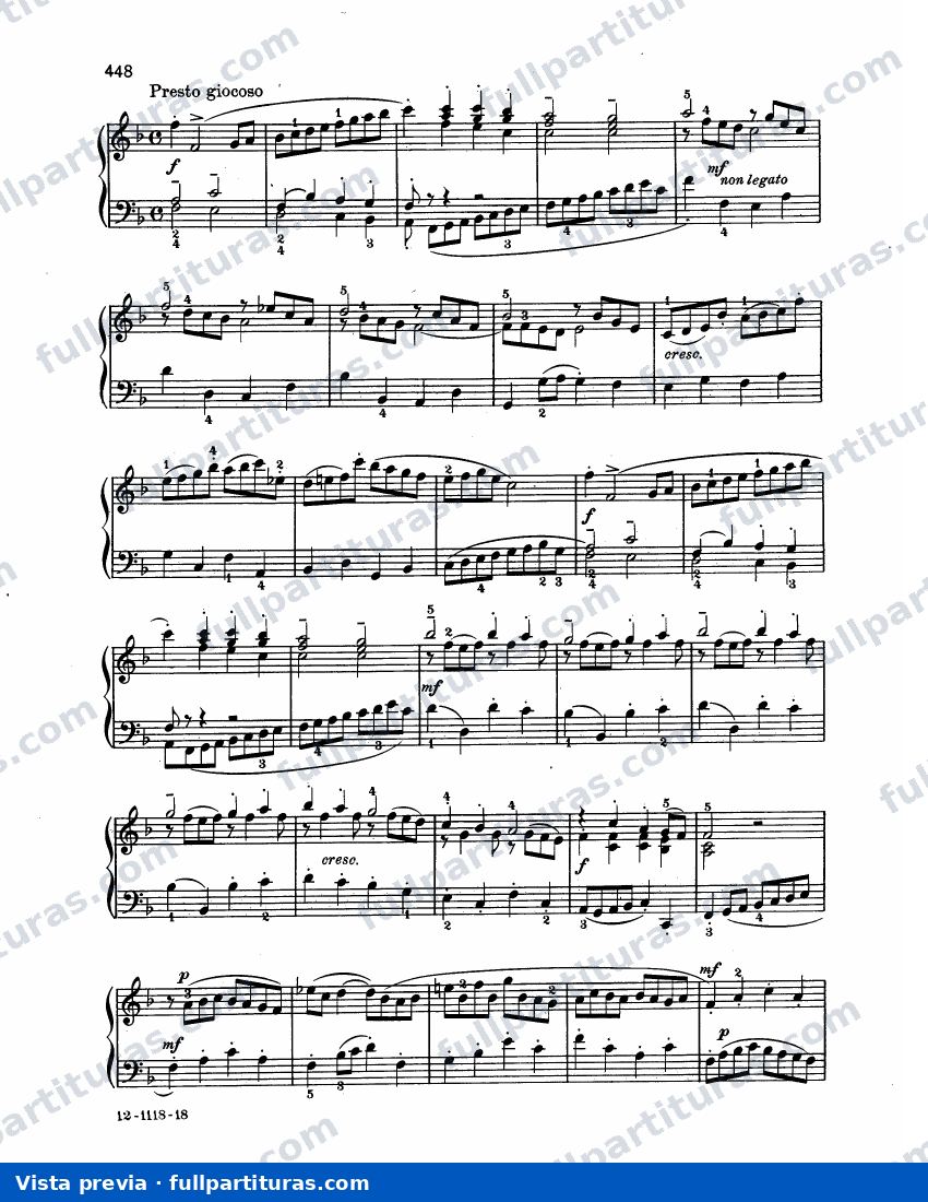 Concierto Italiano BWV 971: Movimiento 3 — vista previa