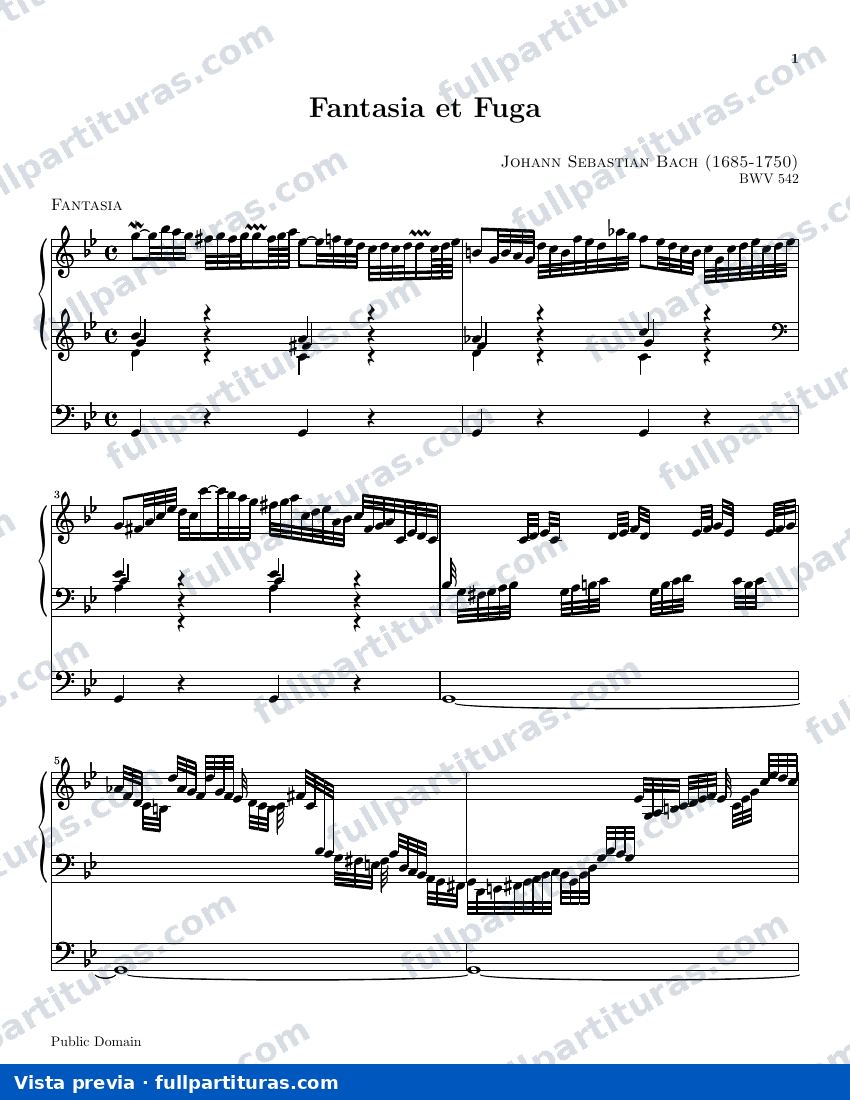 Fantasia y fuga — preview