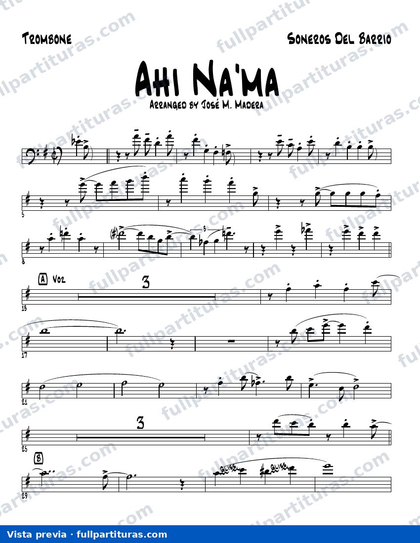 Ahí na ma (Trombón) — vista previa