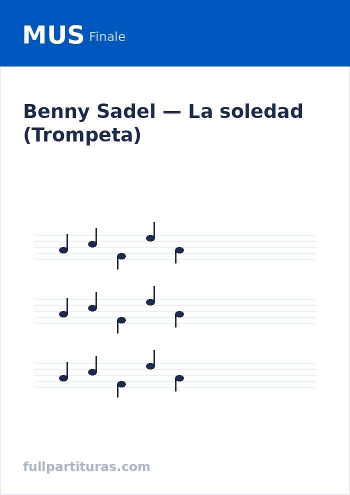 La soledad (Trompeta) — Vorschau