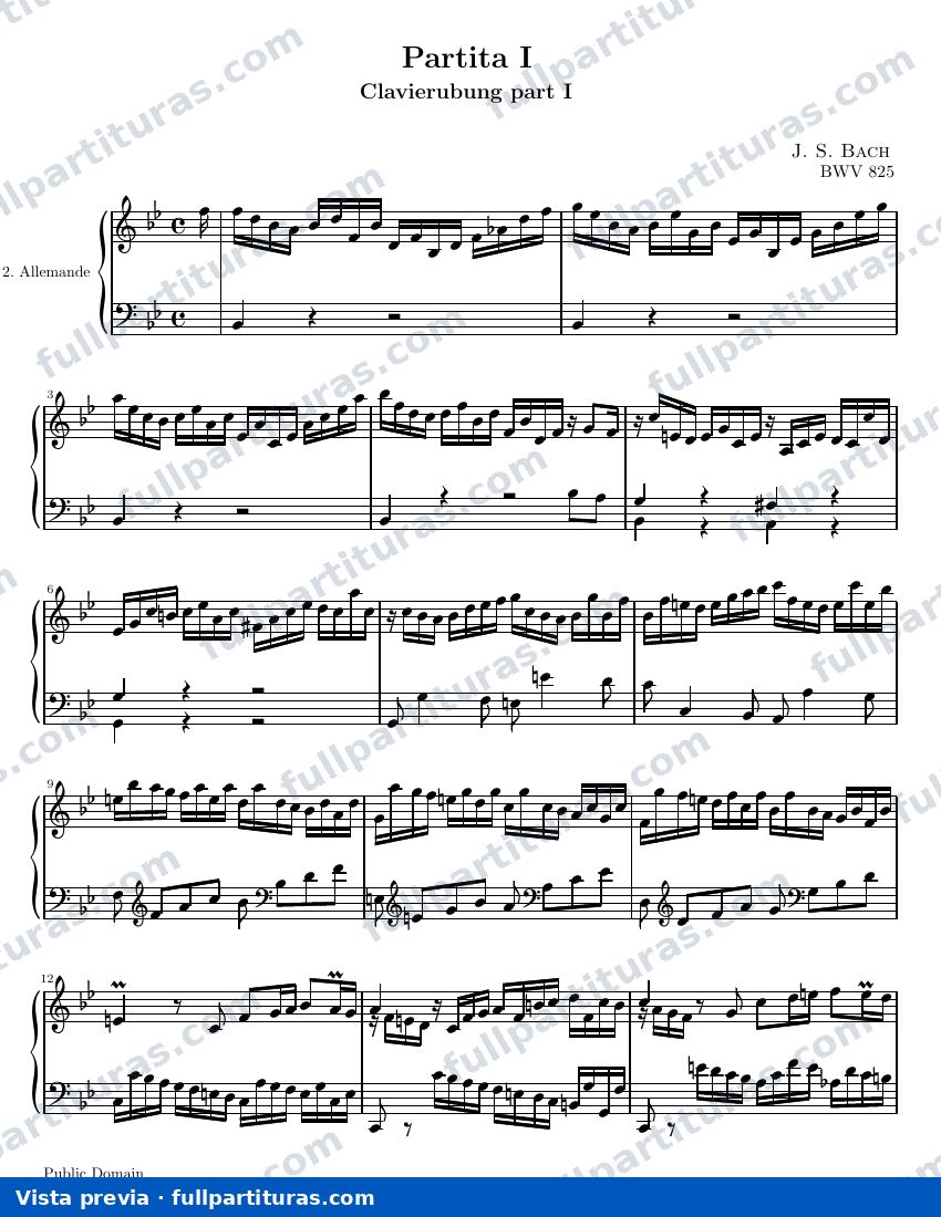 Pasion según San Juan BWV 245: Allemande — preview