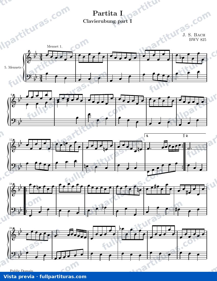 Menuet — preview