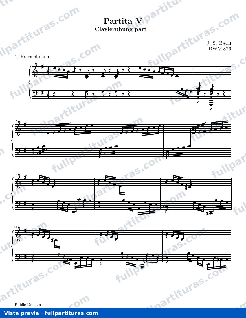 Partitura completa — preview