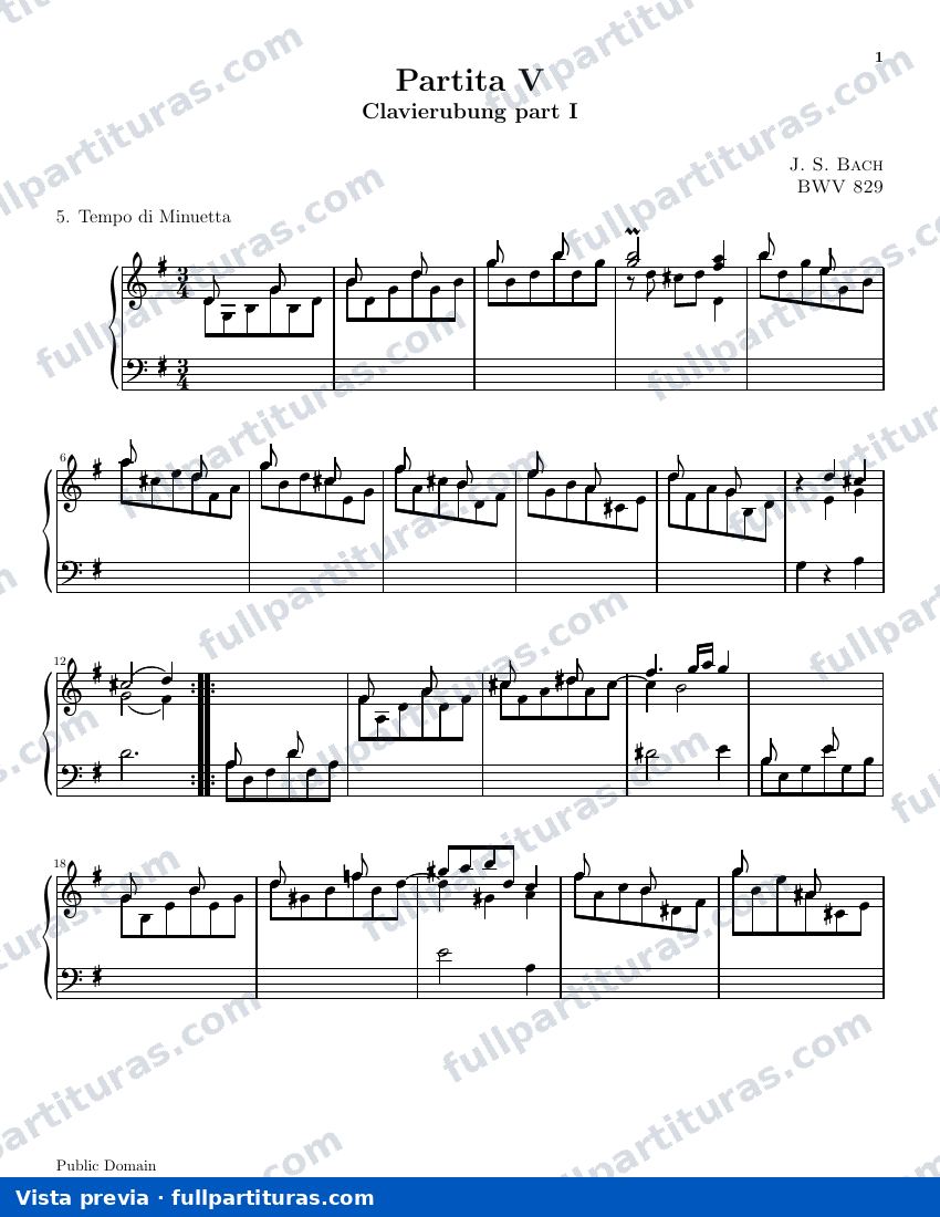 Menuet — preview