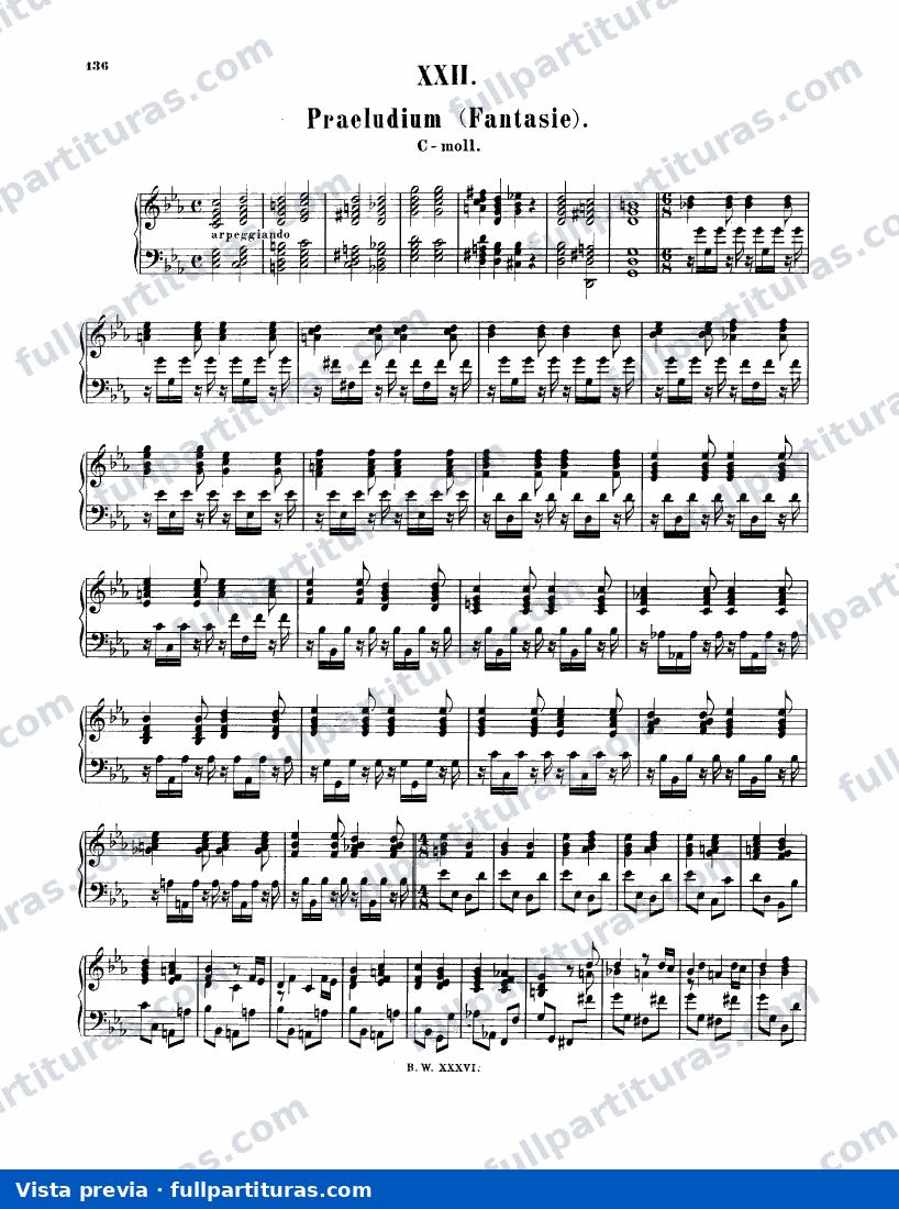 Preludio BWV 921 — preview