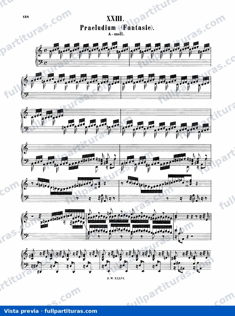 Preludio BWV 922 — preview
