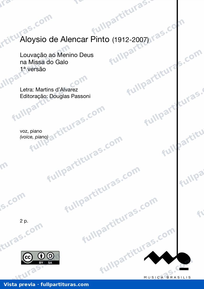 Louvação ao Menino Deus (1ª versão) — preview