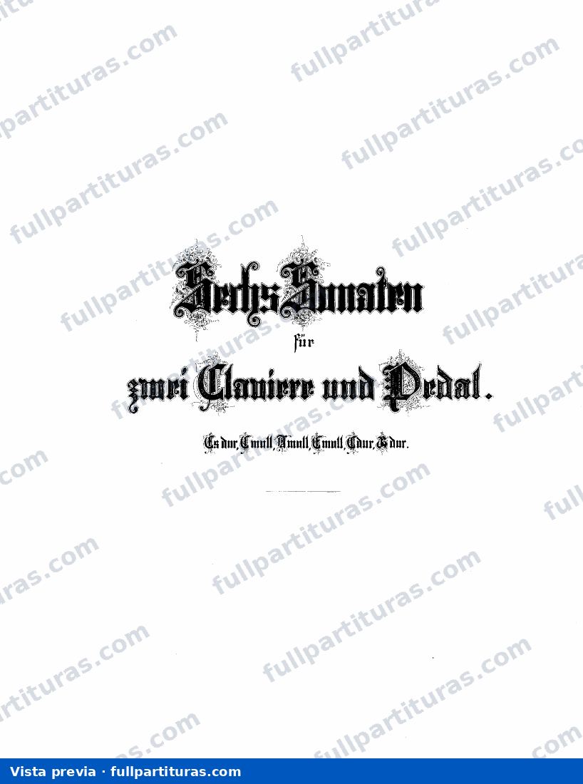 Organ Sonata No.1 in E-flat major, BWV 525 — preview