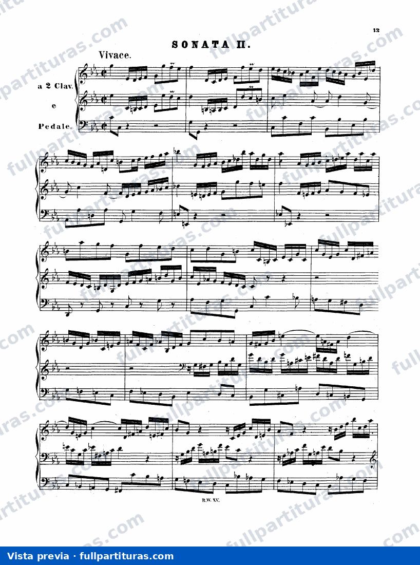 Organ Sonata No.2 in C minor, BWV 526 — preview