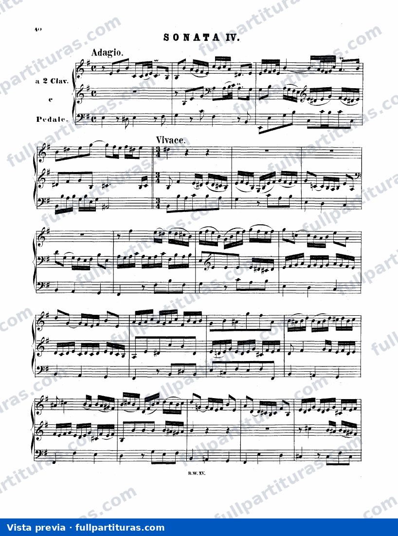 Organ Sonata No.4 in E minor, BWV 528 — preview