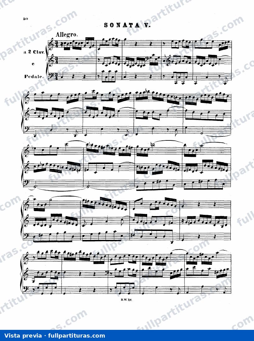 Organ Sonata No.5 in C major, BWV 529 — preview