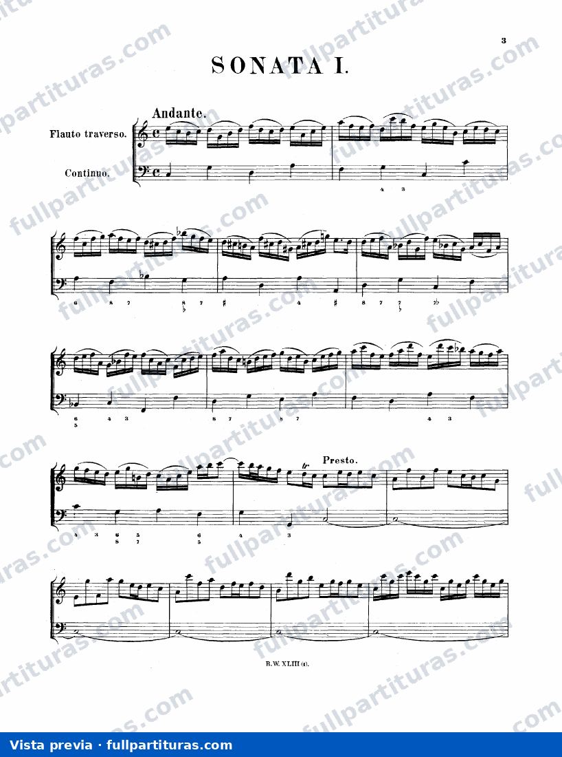 Sonata para Flauta y Continuo — preview