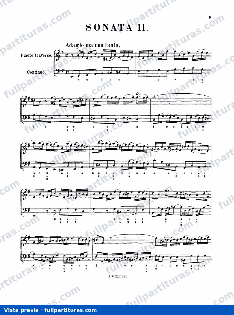 Sonata para Flauta y Continuo — preview