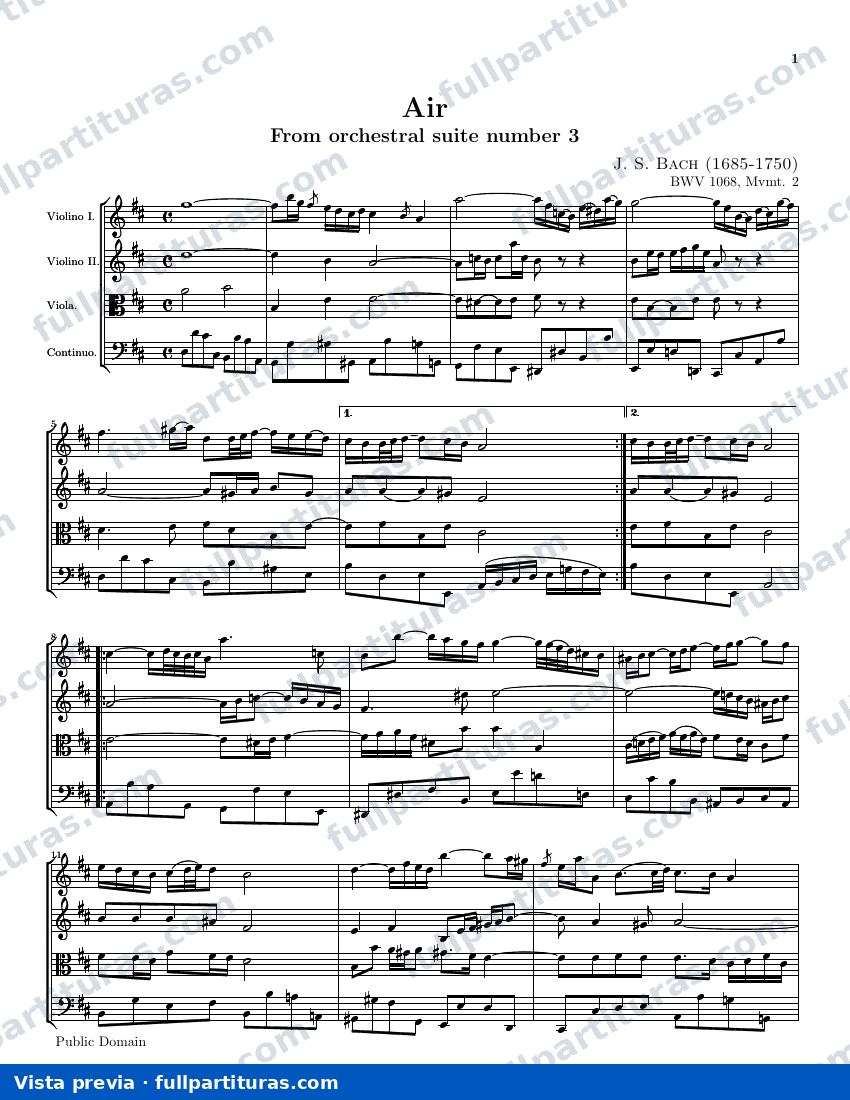 Aria para la cuerda de sol — preview